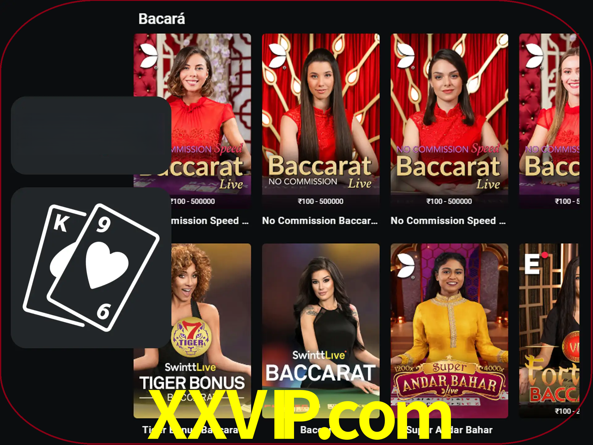 Ganhe muito dinheiro jogando jogos de bacará.